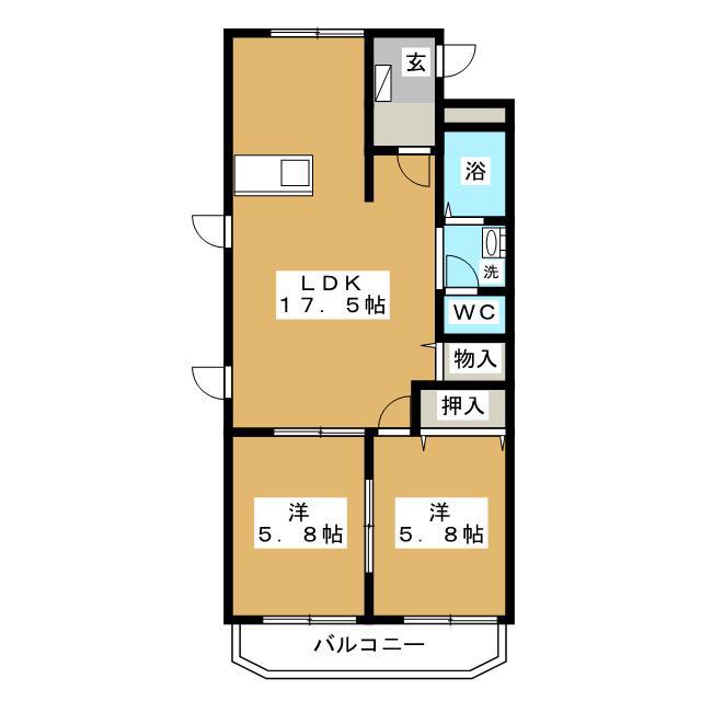 ST.VILLAGE(2LDK/1階)の間取り写真