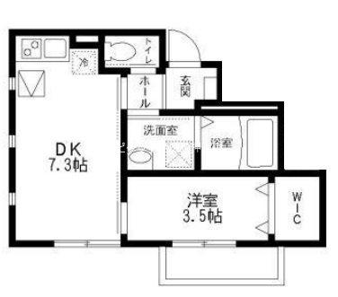 シャープレジデンス(1DK/1階)の間取り写真