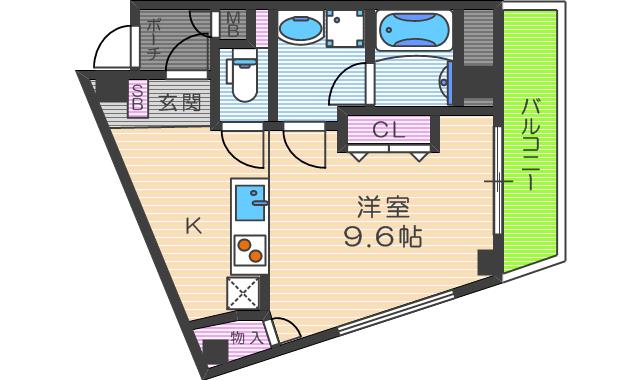 RAM&N ENTERPRISE(ワンルーム/3階)の間取り写真