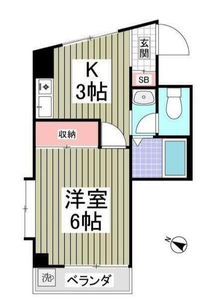 センチュリー堀切(1K/3階)の間取り写真