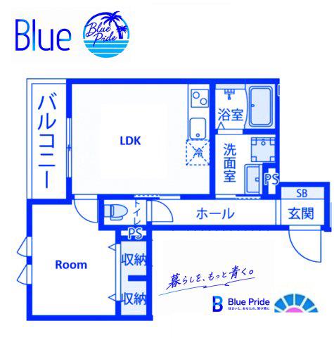 VIOLA.KII(1LDK/3階)の間取り写真
