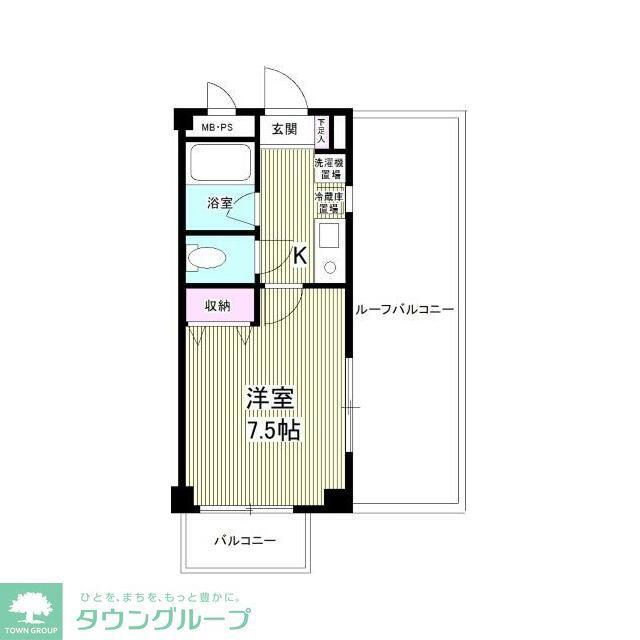 リンデンバーム(1K/3階)の間取り写真