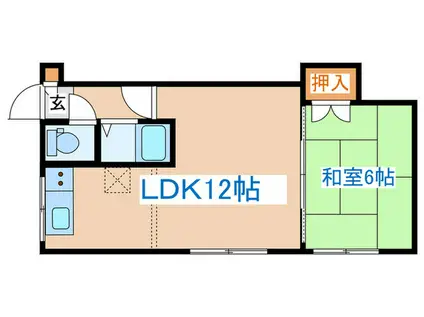 レジデンス24(1LDK/1階)の間取り写真
