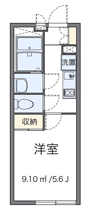 SHIBIRAKI(1K/1階)の間取り写真