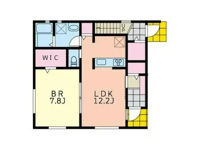 下鶴間貸居住用(1LDK/1階)の間取り写真