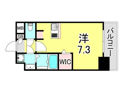 SOAR SHINNAGATA(ワンルーム/2階)の間取り写真