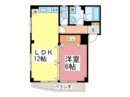 エクセル文京(1LDK/3階)の間取り写真