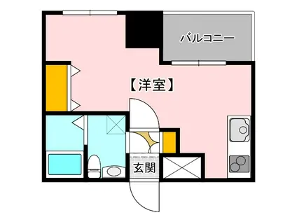 オリエントビル NO.77(ワンルーム/5階)の間取り写真