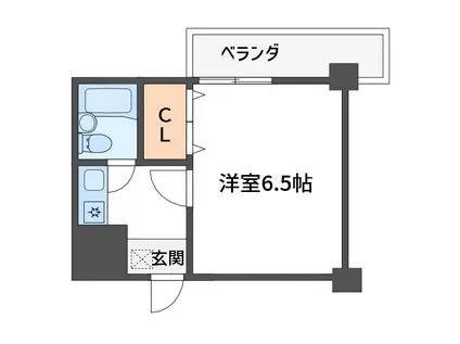 エミネンス田子(1K/4階)の間取り写真