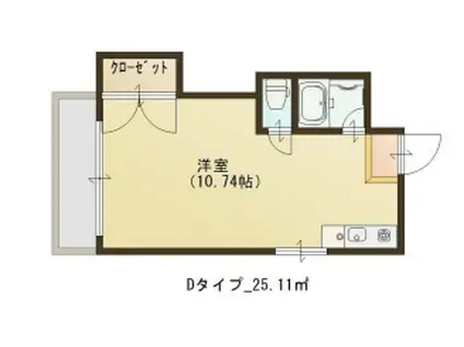 RE SENDAI(ワンルーム/5階)の間取り写真