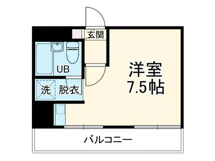 スターホームズ横須賀中央(ワンルーム/7階)の間取り写真