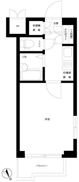 ルーブル恵比寿サウスガーデン 5階階 間取り