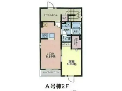 コンドレア池袋A棟(1SLDK/2階)の間取り写真