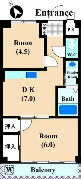 ニューハイム島田 2階階 間取り