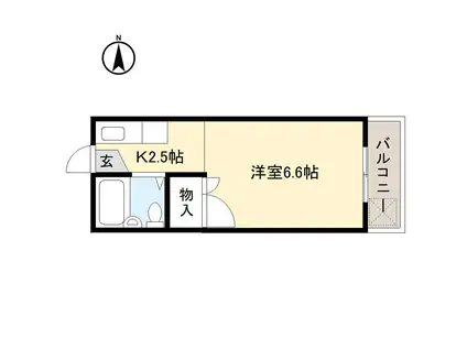 シティコーポ・アマガサ(1K/2階)の間取り写真