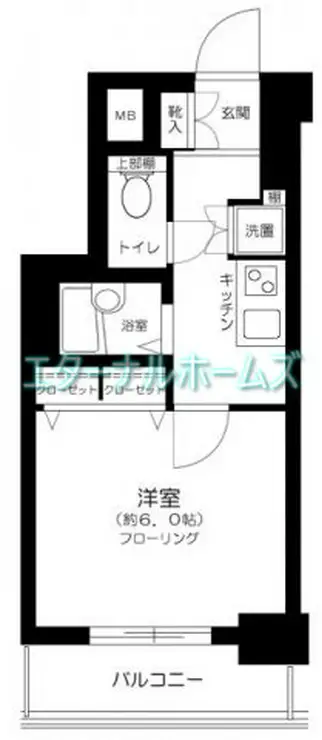 プレール・ドゥーク文京本駒込 6階階 間取り