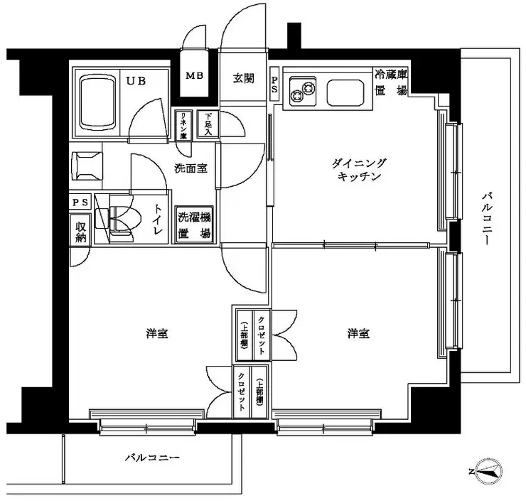 ルーブル上高井戸弐番館 7階階 間取り