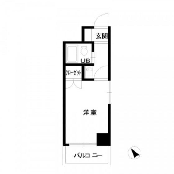 ワイアンドワイ宝町ビル(ワンルーム/5階)の間取り写真
