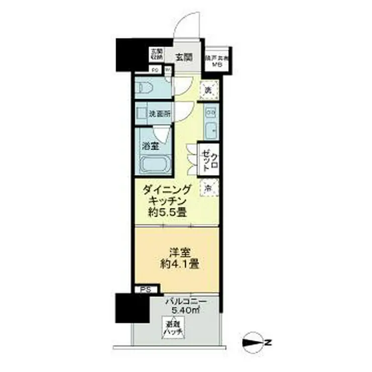 ライオンズ東京三ノ輪ミレス 9階階 間取り
