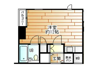 リエス横浜保土ヶ谷(ワンルーム/3階)の間取り写真