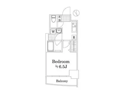 ラフィスタ横浜黄金町(1K/5階)の間取り写真