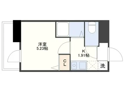 S-FORT長崎興善町(1K/13階)の間取り写真