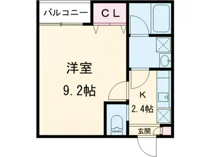 BUENA関屋堀割(1K/1階)の間取り写真
