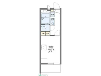 レオパレス志賀(1K/1階)の間取り写真