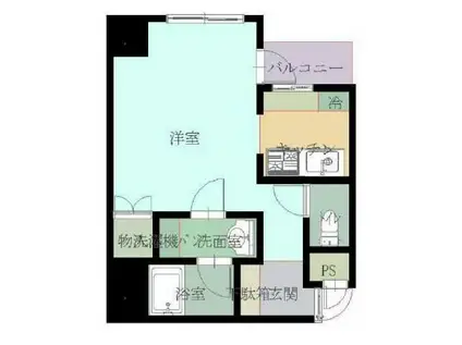 コーポ向島(ワンルーム/9階)の間取り写真