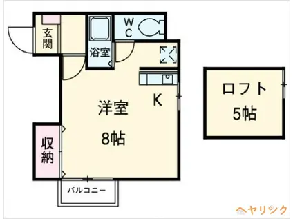 MSSビル(ワンルーム/3階)の間取り写真