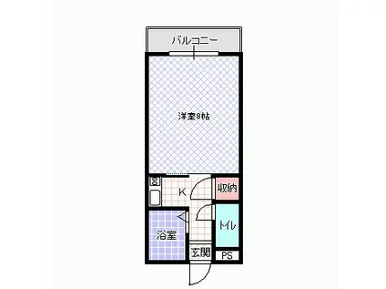 ロータリーマンション萱島西(1K/4階)の間取り写真