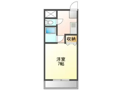 ラヴィール山手町(1K/3階)の間取り写真