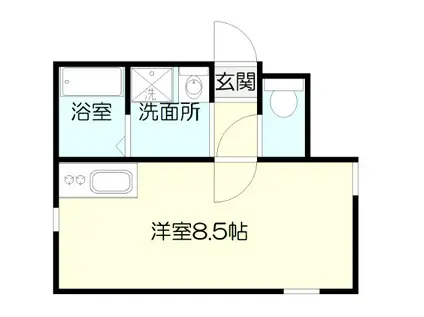 ノアレジデンス(ワンルーム/5階)の間取り写真