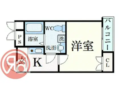 MY江之子島マンション(1K/6階)の間取り写真