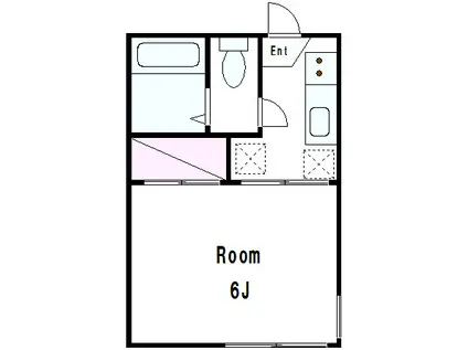 サニーハイム(1K/1階)の間取り写真