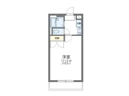 レオパレス神西(1K/2階)の間取り写真