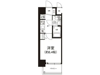 エグゼ大阪DOME CITYシエル(1K/5階)の間取り写真