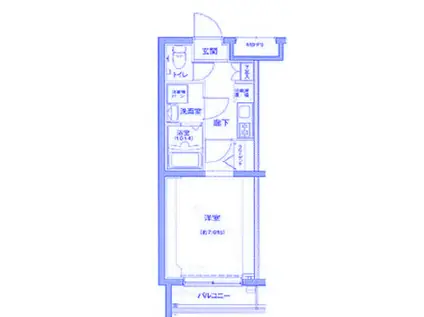 ビィ・フォルマ多摩川(1K/2階)の間取り写真