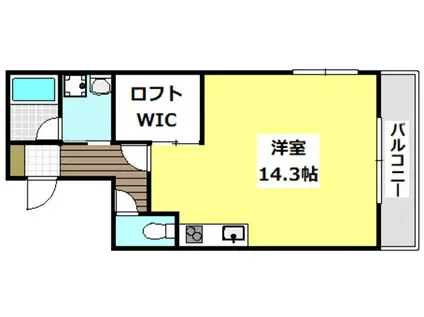 CASA DE VIOLA(ワンルーム/1階)の間取り写真