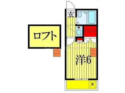 薬円台グリーンコーポ(1K/2階)の間取り写真