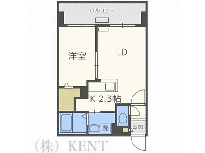 サンコート円山ガーデンヒルズ(1LDK/4階)の間取り写真
