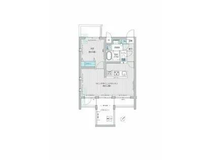 GRAND JETE SUGAMO(1LDK/5階)の間取り写真