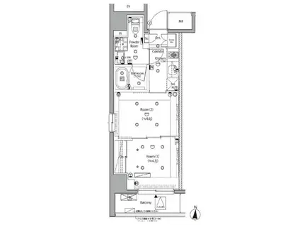 SYFORME MORISHITA(2K/3階)の間取り写真