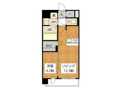 CERESDAIMON(1LDK/3階)の間取り写真