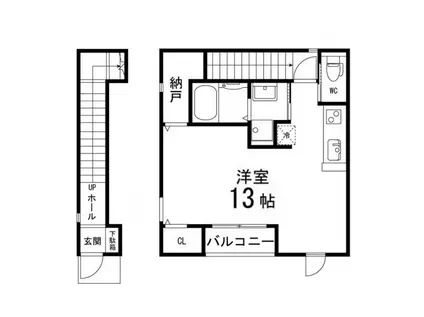 トゥリパーノ上杉(ワンルーム/3階)の間取り写真