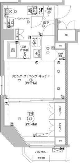 セジョリ墨田イーストIII(1LDK/3階)の間取り写真
