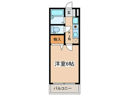 ビラ510 NO.6(1K/1階)の間取り写真