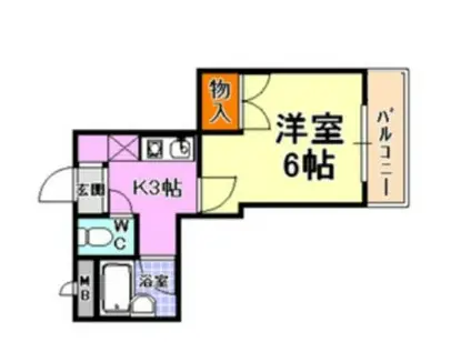 ロイヤルコート神戸岡本(1K/4階)の間取り写真