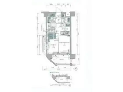 エステムプラザ新小岩ルミナス(1LDK/7階)の間取り写真