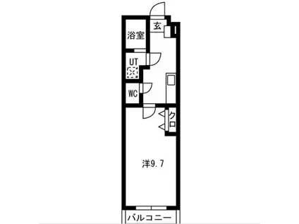 リコ・ガーデン(1K/3階)の間取り写真